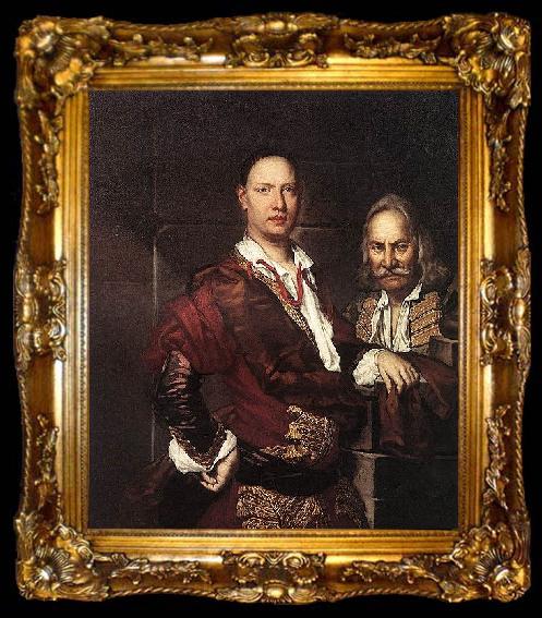 framed  unknow artist Polish dandy and his servant, ta009-2
